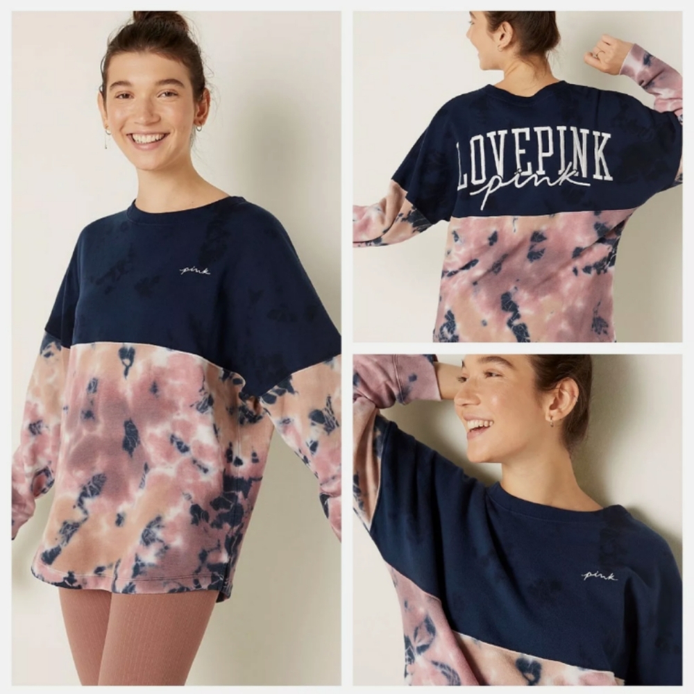 Victoria's secret crew neck sweater-Tie dye